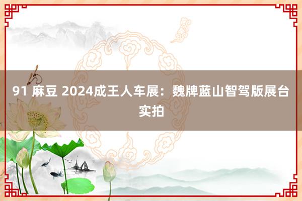 91 麻豆 2024成王人车展：魏牌蓝山智驾版展台实拍