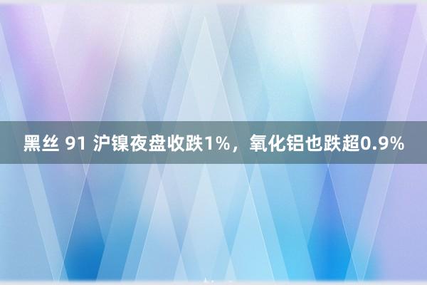 黑丝 91 沪镍夜盘收跌1%，氧化铝也跌超0.9%