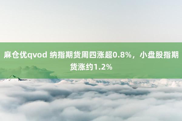 麻仓优qvod 纳指期货周四涨超0.8%，小盘股指期货涨约1.2%