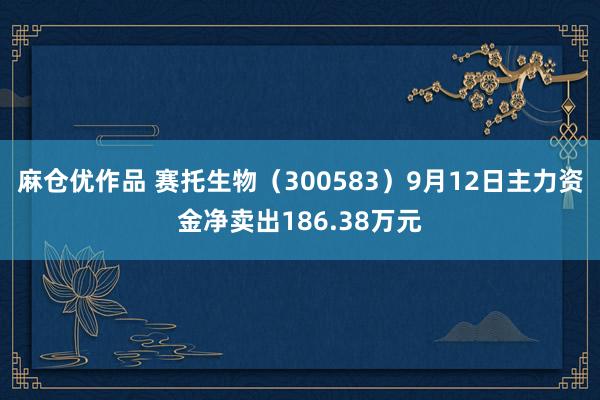 麻仓优作品 赛托生物（300583）9月12日主力资金净卖出186.38万元