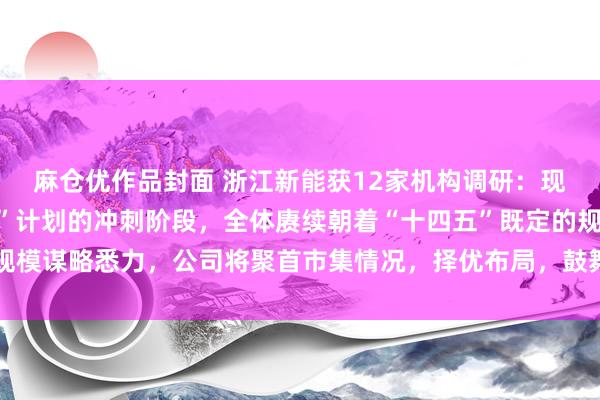 麻仓优作品封面 浙江新能获12家机构调研：现在公司正处于“十四五”计划的冲刺阶段，全体赓续朝着“十四五”既定的规模谋略悉力，公司将聚首市集情况，择优布局，鼓舞面容修复（附调研问答）