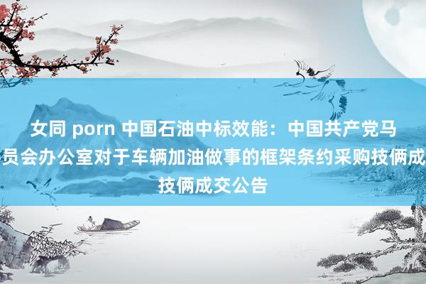 女同 porn 中国石油中标效能：中国共产党马关县委员会办公室对于车辆加油做事的框架条约采购技俩成交公告