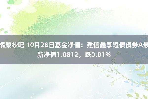 橘梨纱吧 10月28日基金净值：建信鑫享短债债券A最新净值1.0812，跌0.01%