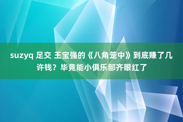 suzyq 足交 王宝强的《八角笼中》到底赚了几许钱？毕竟能小俱乐部齐眼红了