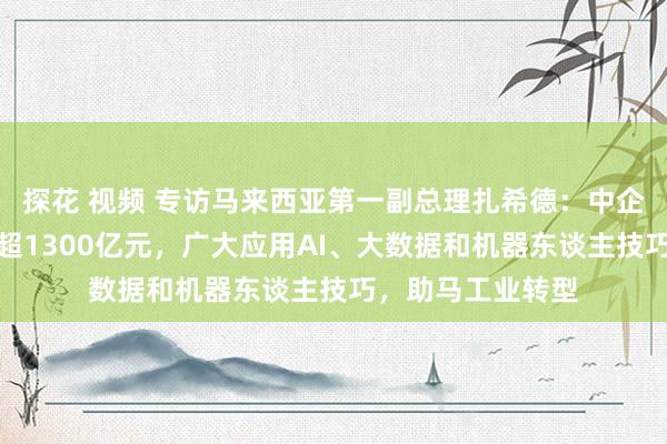 探花 视频 专访马来西亚第一副总理扎希德：中企在马制造业投资超1300亿元，广大应用AI、大数据和机器东谈主技巧，助马工业转型