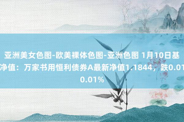 亚洲美女色图-欧美裸体色图-亚洲色图 1月10日基金净值：万家书用恒利债券A最新净值1.1844，跌0.01%